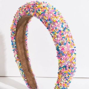 SPRINKLES! Candy Birthday Celebration Kawaii Headband Party Pink Glitter Gyaru